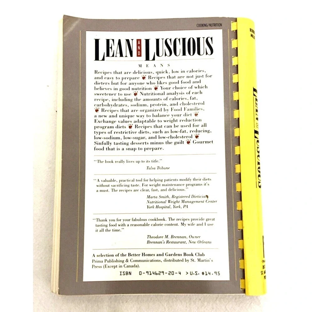 Lean‎ and Luscious & More Lean and Luscious Cookbooks Recipes Healthy Cooking